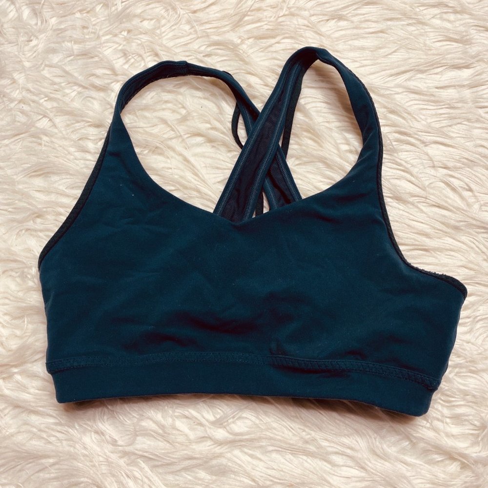 Athleta Racerback Sports Bra Pullover Teal Women's Size XL